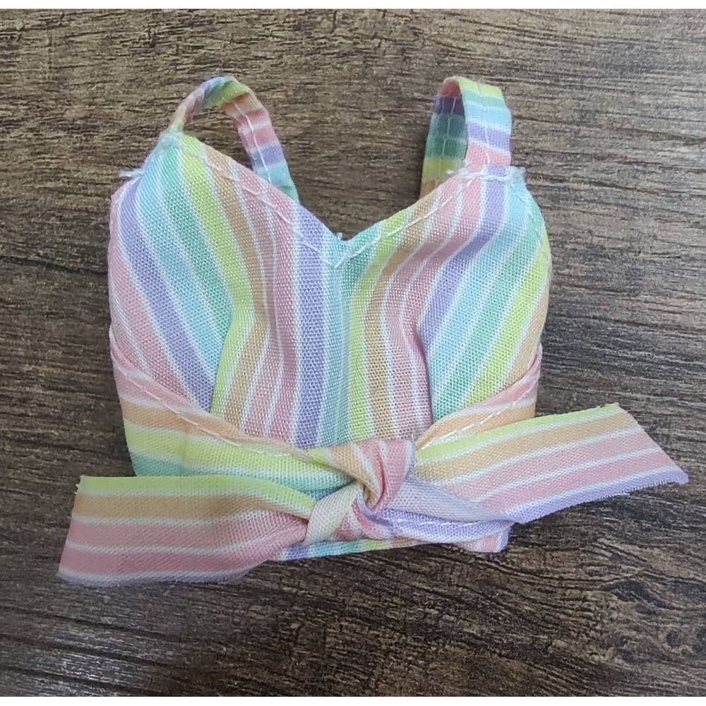 Barbie Doll Clothing Modern Striped Boho Style Summer Crop Tank Top Mattel Z33